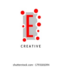 Letter E logo icon design template elements