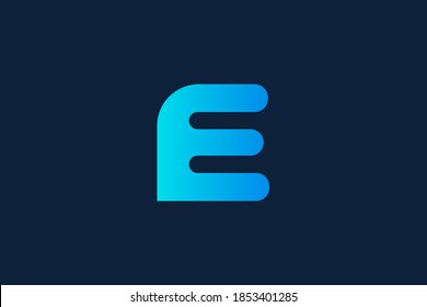 Letter E logo icon design template elements