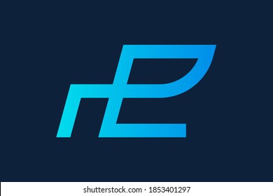 Letter E logo icon design template elements