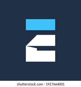 Letter E logo icon design element template