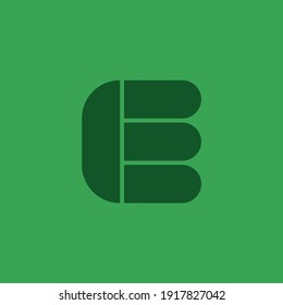 Letter E logo icon design element template