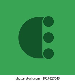 Plantilla de elemento de diseño de icono de logotipo de carta E