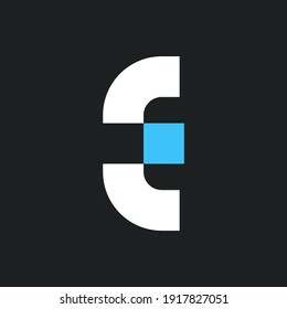 Letter E logo icon design element template