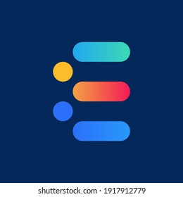 Letter E logo icon design element template