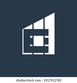Letter E logo icon design element template