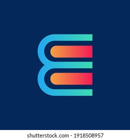 Letter E logo icon design element template