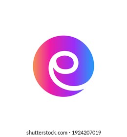Design-Vorlagenelemente des Logos Buchstaben E