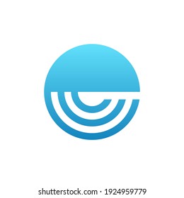 Elementos de la plantilla de diseño de iconos del logotipo de la letra E
