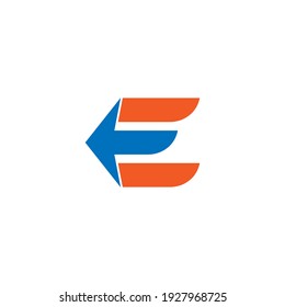 Letter E  logo icon design vector illustration template