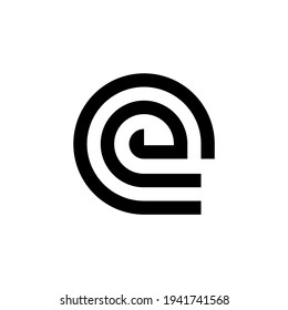 Letter E logo. Icon design. Template elements - vector sign