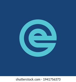 Letter E logo. Icon design. Template elements - vector sign