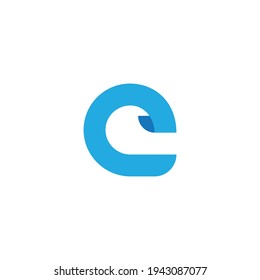 Letter E logo icon design template