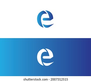 Design-Vorlagenelemente des Logos Buchstaben E