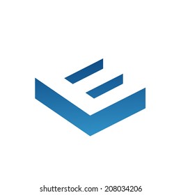 Letter E logo icon design template elements. Vector color sign.