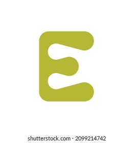 Letter E logo. Icon design. Template elements. Geometric abstract logos