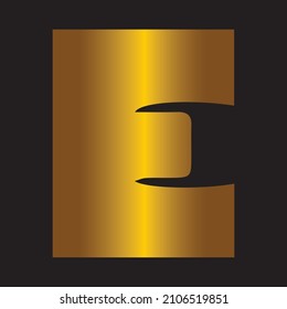 Letter E logo icon design template elements