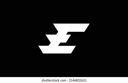 Letter E logo icon design template elements