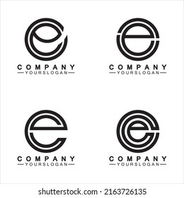 Letter E Logo Icon Design Template