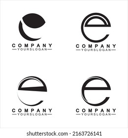 Design-Vorlage für das Logo des Buchstaben E