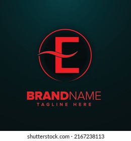 Elementos de la plantilla de diseño de iconos del logotipo de la letra E