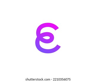 Design-Vorlagenelemente des Logos Buchstaben E