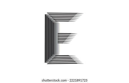 Letter E logo icon design template elements