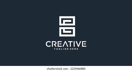 Letter E logo icon design vector illustration template
