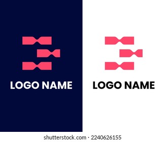 Letter E logo icon design template elements 