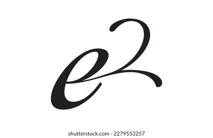 Diseño de iconos de logotipo de carta E