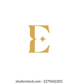 Letter E logo icon design template elements
