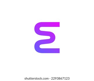 Letter E logo icon design template elements