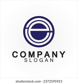 Letter E logo icon design template
