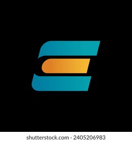 Elementos de la plantilla de diseño de iconos del logotipo de la letra E