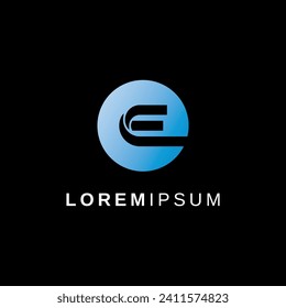 Letter E logo icon design template elements