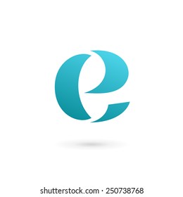 Letter E logo icon design template elements 
