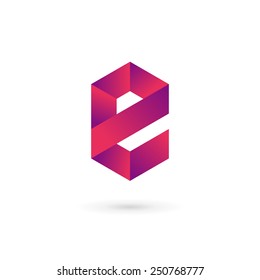 Letter E logo icon design template elements 