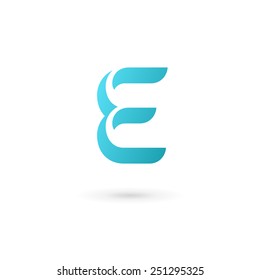 Letter E logo icon design template elements 