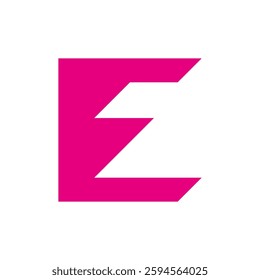 Letter E logo. Icon design. Template elements. Geometric abstract logos