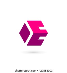 Letter E logo icon design template elements
