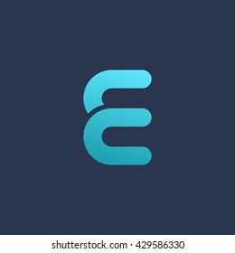 Letter E logo icon design template elements
