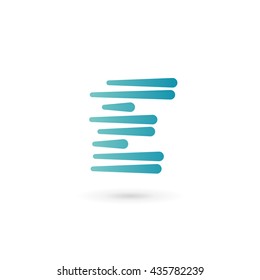 Letter E logo icon design template elements