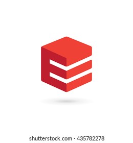 Letter E logo icon design template elements