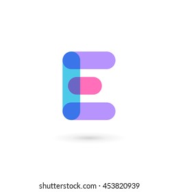 Letter E logo icon design template elements