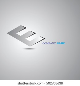Letter e logo icon design template elements