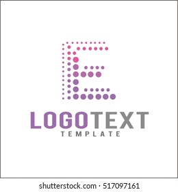 Letter E logo icon design template elements