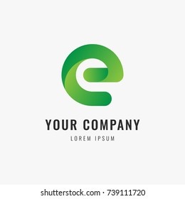 Letter E logo icon design template elements.