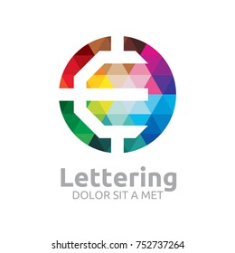 Letter E logo icon design template elements - Stock vector sign