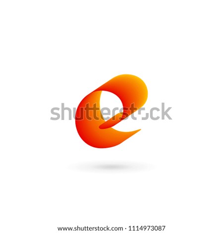 Letter E logo icon design template elements