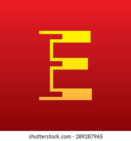 Letter E logo icon sign design template elements 