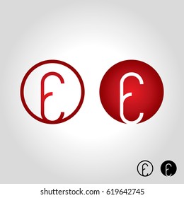 letter e logo, icon and symbol vector illustration